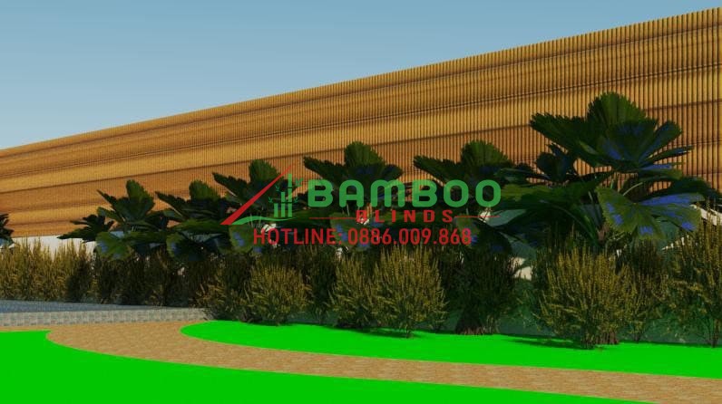 DECOR THI CÔNG TRE TRÚC | TRANG TRÍ TRE TRÚC 3D Bamboo Blinds